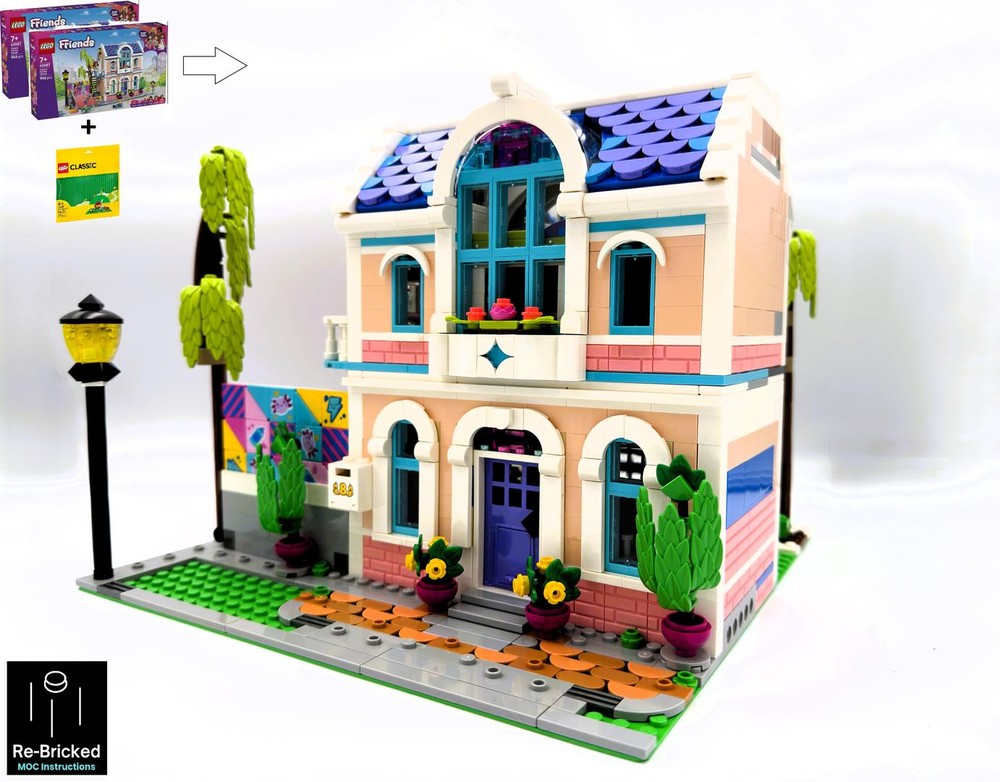 Lego Family Home & Skate Park Modular Alternate build of 2x42687
