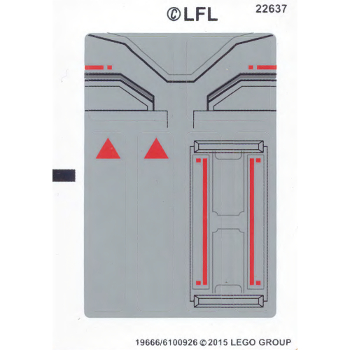 Lego Sticker Sheet for Set 75082-1