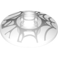 Lego Dish 2 x 2 Inverted [Radar] with Spider Web print