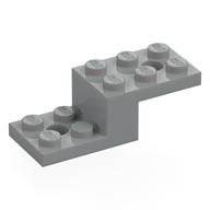 Lego Bracket 5 x 2 x 1 1/3 with Bottom Stud Holder / Light Bluish Gray