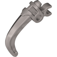 Lego Large Figure Weapon Claw, with Clip / Flat Silver