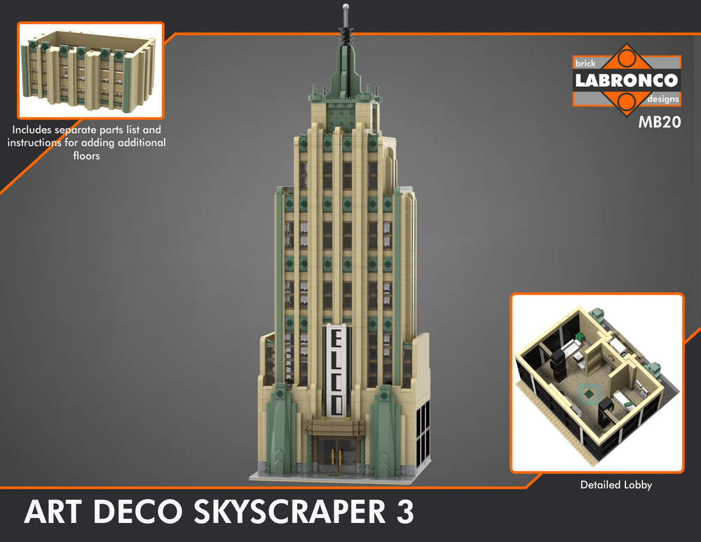 Lego MB20 - Art Deco Skyscraper 3