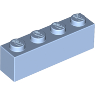 Lego Brick 1 x 4 / Bright Light Blue