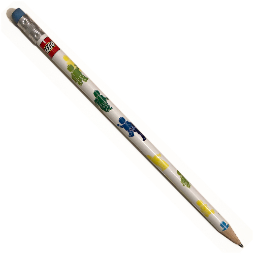 Lego Pencil, LEGO Logo and Minifig Print / [No Color/Any Color]
