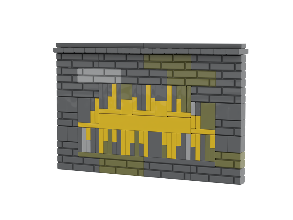 Lego Graffiti Wall Element for 1x8 brick