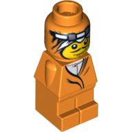 Lego Microfig Ramses Pyramid Adventurer Orange / Orange