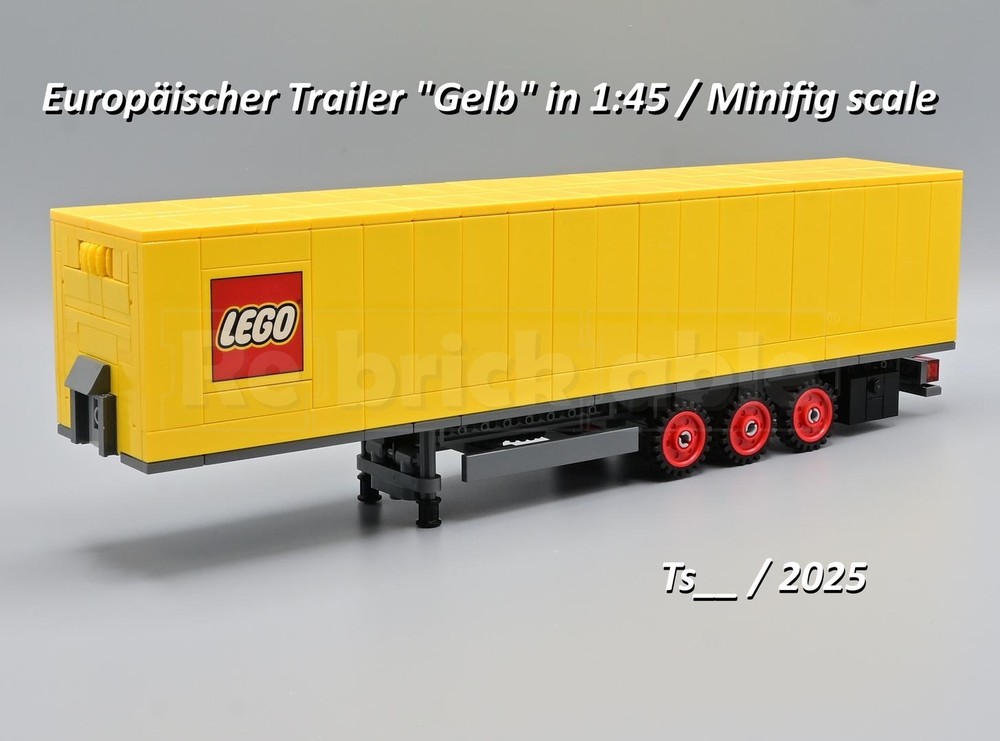 Lego Trailer "gelb" 1:45 HoG
