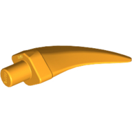 Lego Animal Body Part, Barb / Claw / Tooth / Talon / Horn, Medium / Bright Light Orange