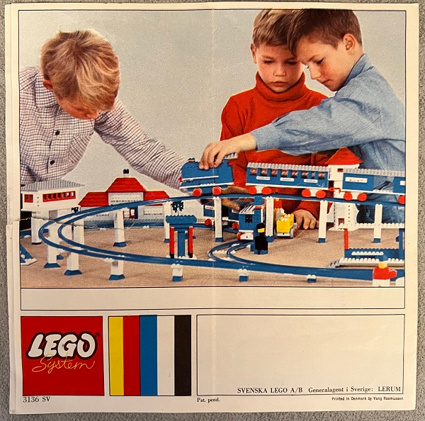 Lego 1966 Medium Train Swedish (3136 SV)