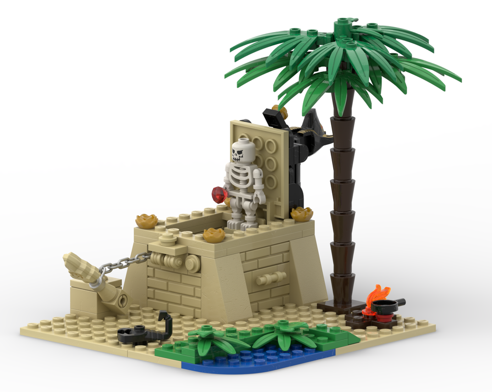 Lego Tomb in oasis