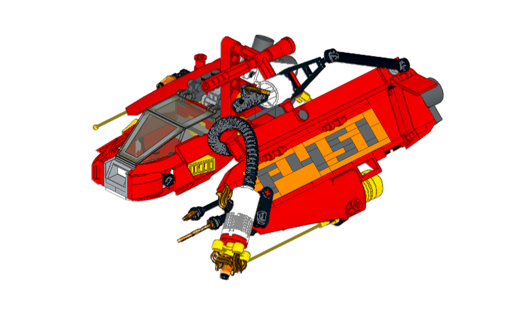 Lego F-451 Fire Fighting Spaceship