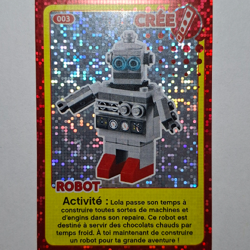 Lego Trading Card for Set TRADINGCARD-12, #003 Print (Foil)