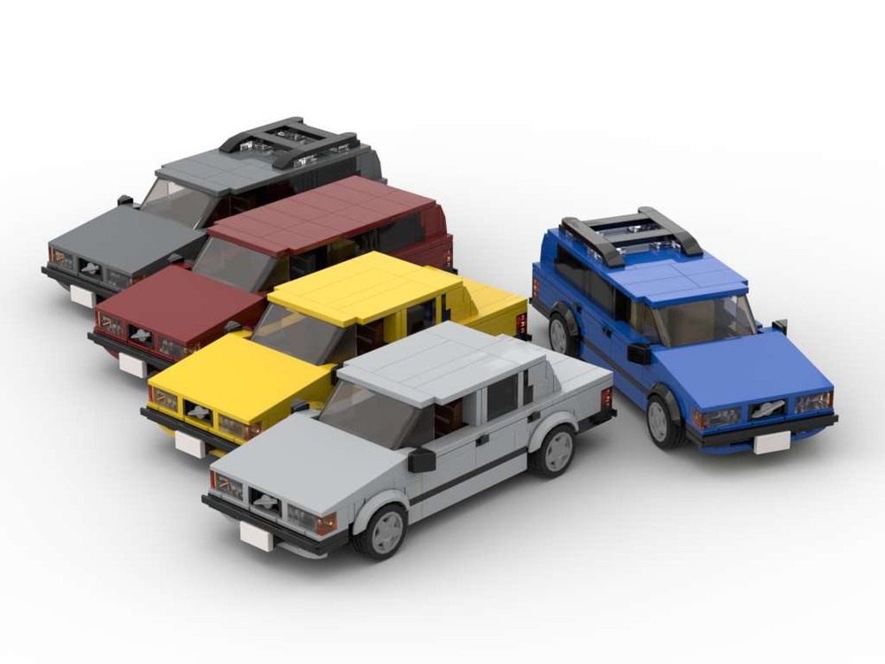 Lego Brick 740 - Set of Five Colors
