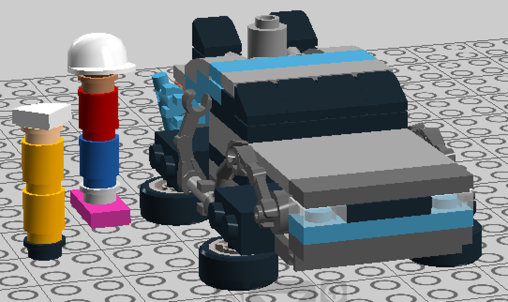 Lego 1982 DeLorean DMC-12 Hover Mode BTTF2