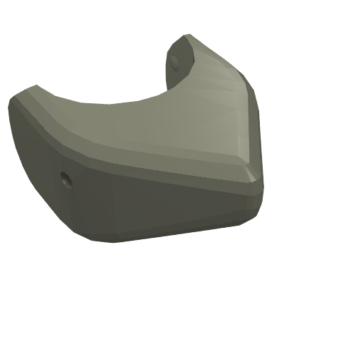 Lego Animal Body Part, Shark Head / Dark Gray