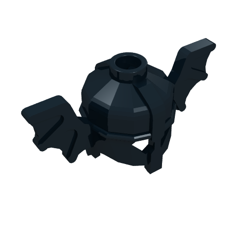 Lego Helmet with Bat Wings / Black