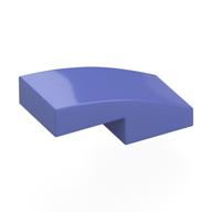 Lego Slope Curved 2 x 1 No Studs [1/2 Bow] / Blue Violet