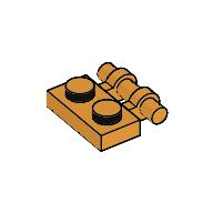 Lego Plate Special 1 x 2 Side Handle [Free Ends] / Medium Orange