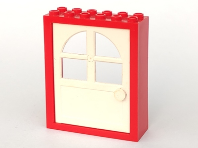Lego Door, Frame 2 x 6 x 6 FreeStyle with White Door (6235 / 600)