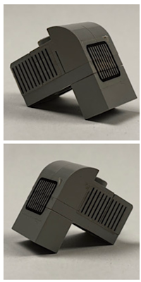 Lego Stickered Assembly 3 x 2 x 2 2/3 with Black Grilles Pattern on Front and Both Sides (Stickers) - Set 5563