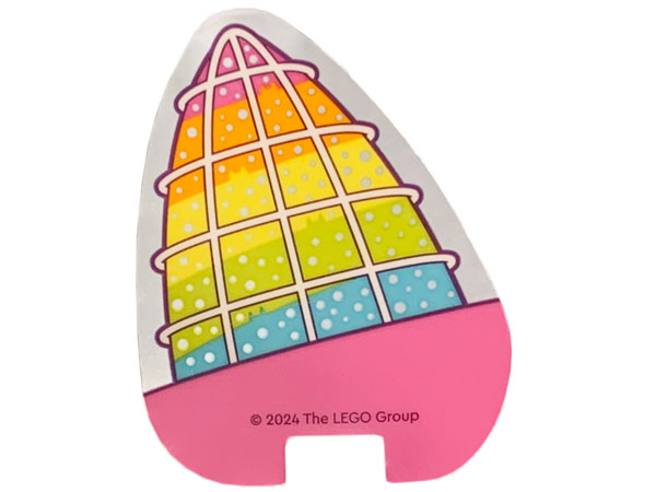Lego Cat Ear, Rainbow Window Print