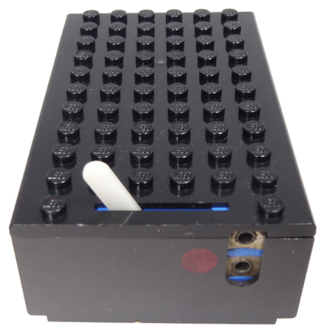 Lego Electric 4.5V Battery Box 6 x 11 x 3 Type II for 1-Prong & 2-Prong Connectors with Red Dot Pattern