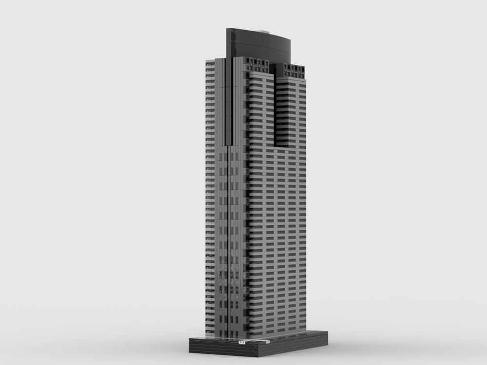 Lego Gas Company Tower at 1/650th Scale