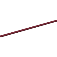 Lego Hose Rigid 3mm D. 14L / 11.2cm / Dark Red