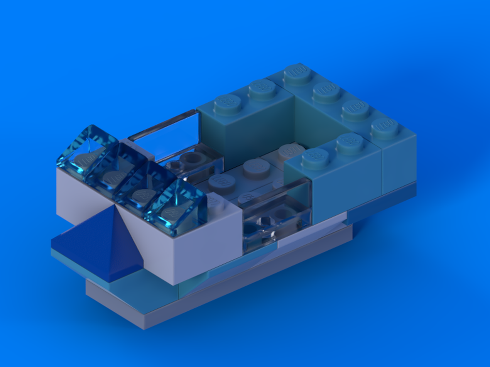 Lego Blue & White Boat