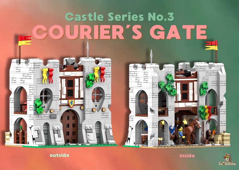 Lego Courier's Gate (Castle Series No. 3)