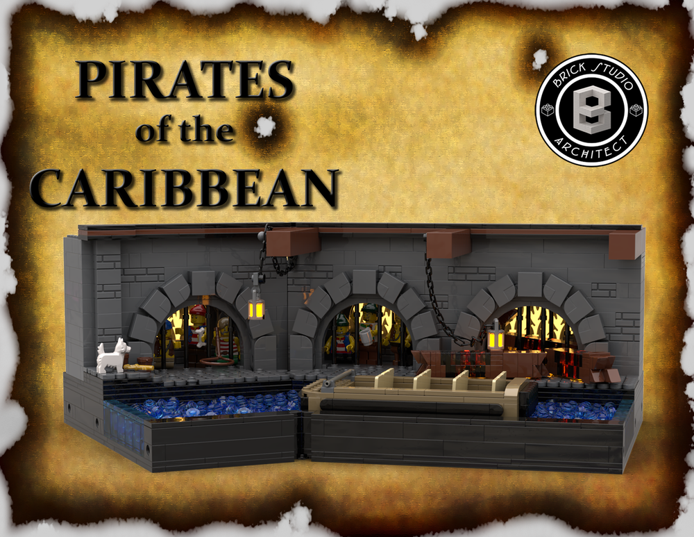 Lego Pirates of the Caribbean ride - Jail scene