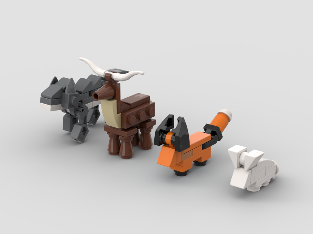 Lego Mini Animals for set 21338 A-Frame Cabin