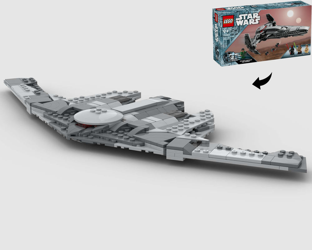 Lego Northrop Grumman B-2 Spirit - Alternate Build Of 75383 Sith Infiltrator