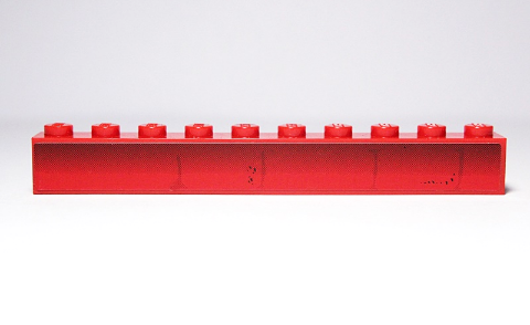 Lego Brick 1 x 10 with Brick Wall Pattern (Sticker) - Set 4982