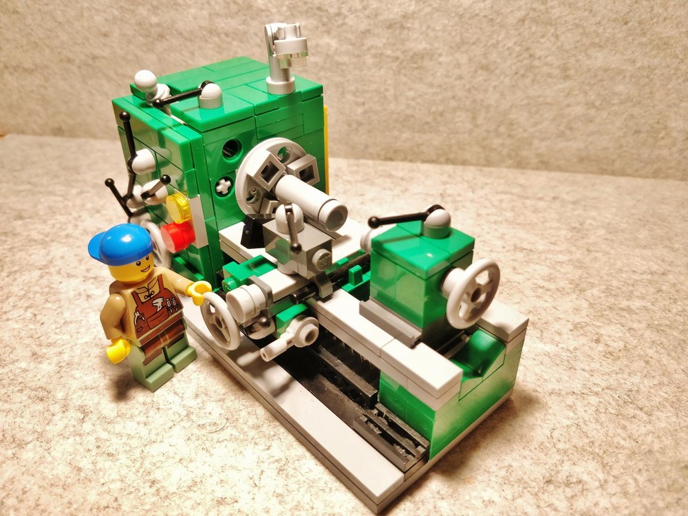 Lego Lathe in minifigure scale cheaper version LEGO® Ideas Project