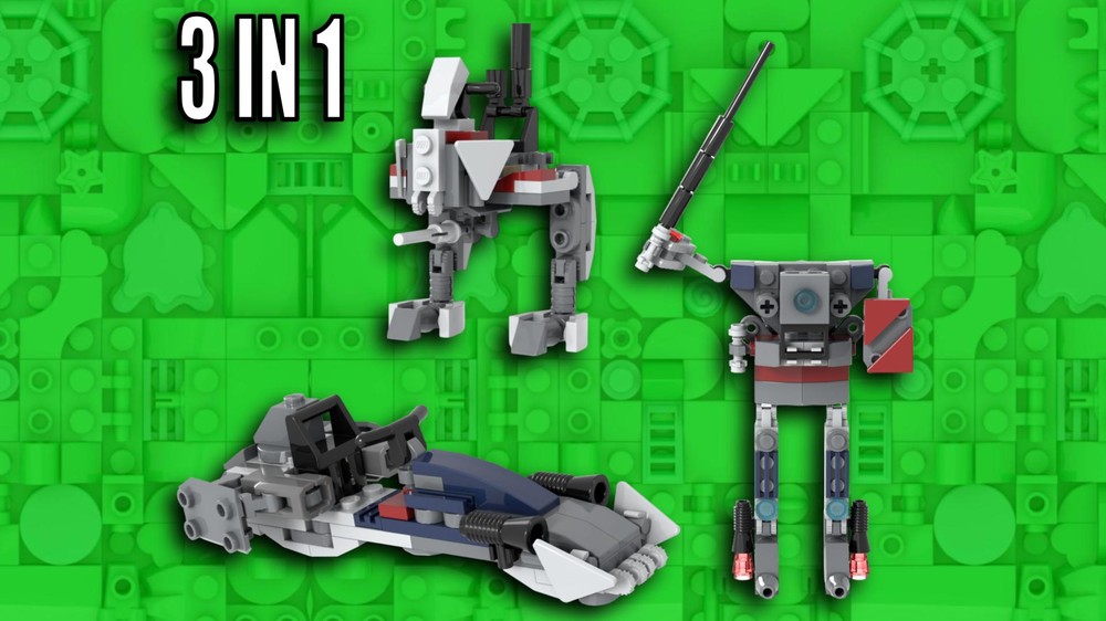 Lego 2024 Battle Pack Alternate 3-in-1 Build Bundle