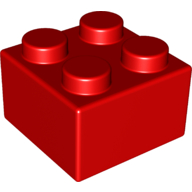 Lego Brick Soft 2 x 2 / Red