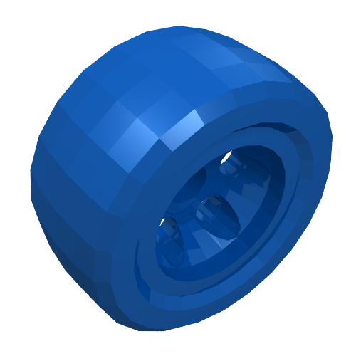 Lego Wheel 30.4 x 14 Solid Smooth / Blue