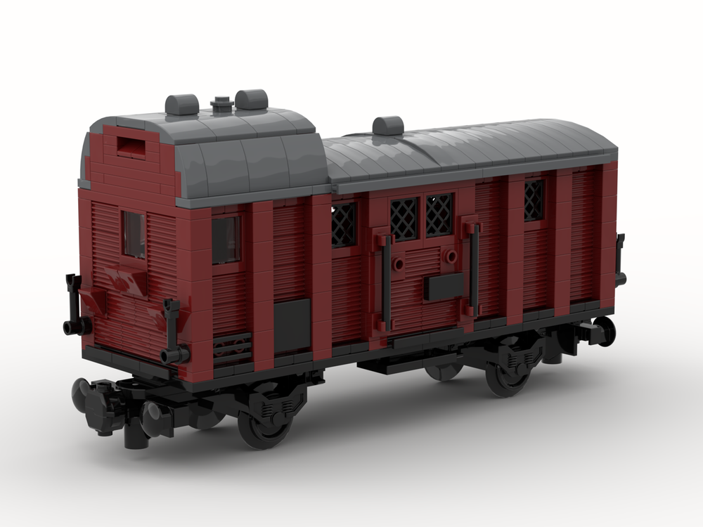 Lego Caboose Freight Wagon (8w)