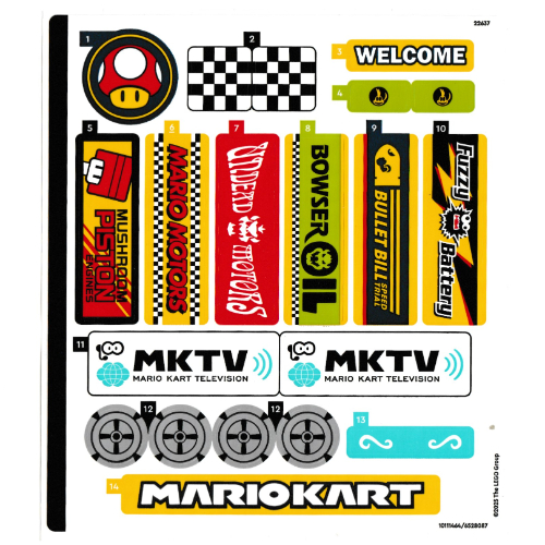 Lego Sticker Sheet 1 for Set 72036-1