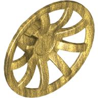 Lego Wheel Cover 9 Spoke - 24mm D. / Pearl Gold
