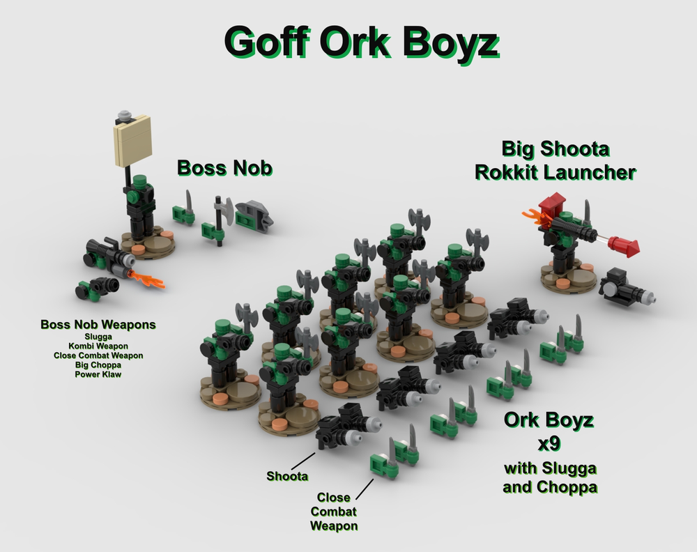 Lego Goff Ork Boyz