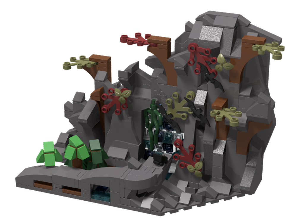 Lego Batcave entrance