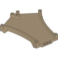 Lego Track System, Y-shaped Track 18 x 16 x 2 / Dark Tan