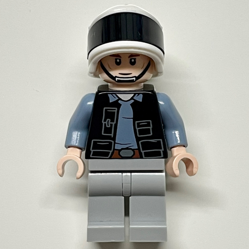 Lego Rebel Trooper / Rebel Fleet Trooper, White Pupils, Cheek Lines
