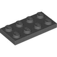Lego Plate 2 x 4 / Dark Gray