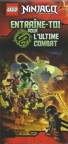 Lego 2016 NINJAGO French Foldout with Game Poster - Entraîne-Toi pour L'Ultime Combat (6166791_FR)