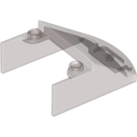 Lego Windscreen 5 x 4 x 1 1/3 / Trans-Brown