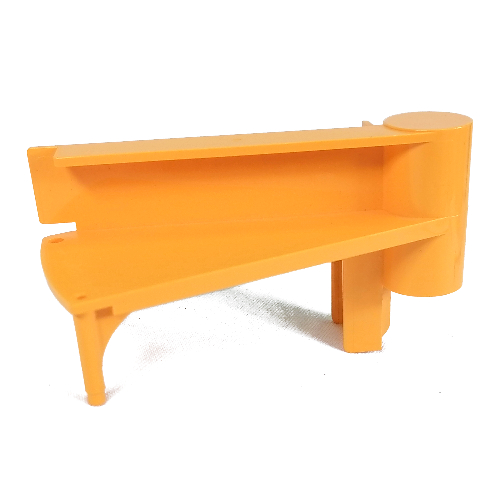 Lego Scala, Staircase Step, Top Step, Spiral / Light Orange