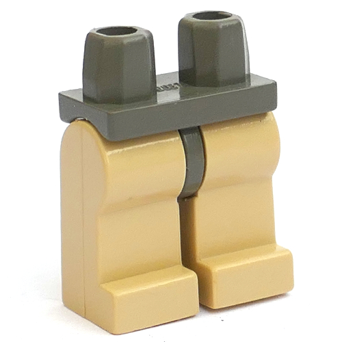 Lego Hips and Tan Legs / Dark Gray